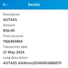 Complaint-review: Autass - Unauthorized debit